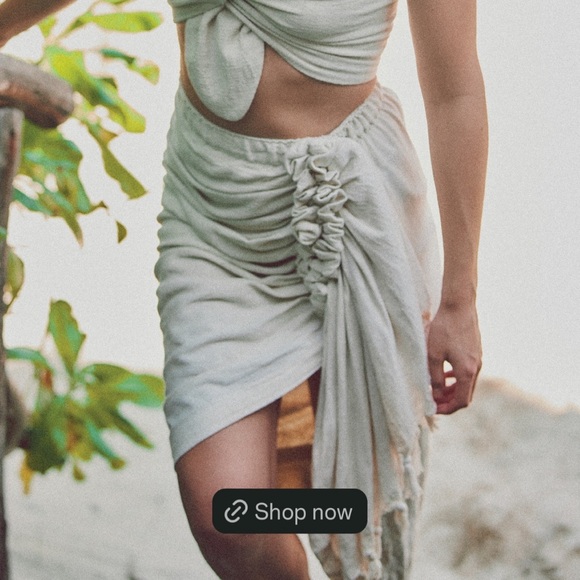 MSRP$ 385 Casa Blanca Tulum Skirt size Size L - Picture 1 of 7